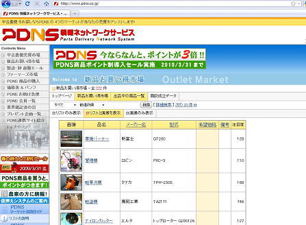 新品お買い得市場(Outlet Market)